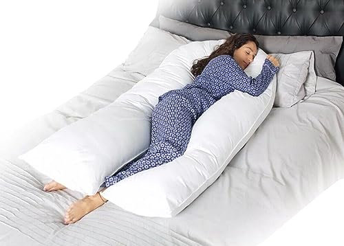 R&G U SHAPE FULL BODY BACK SUPPORT EXTRA FILL NURSING 9FT PREGNANCY MATERNITY PILLOW UK MANUFACTURED