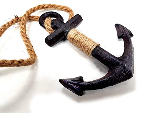 Campanello Decorativo in ghisa con Ancora da Appendere.