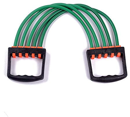 tooloflife Verstellbarer Chest Expander, Brust Expander Fitness, Muscle Pull Exerciser, Brustdehner, 5 Strings für Schulter Armmuskulatur Training