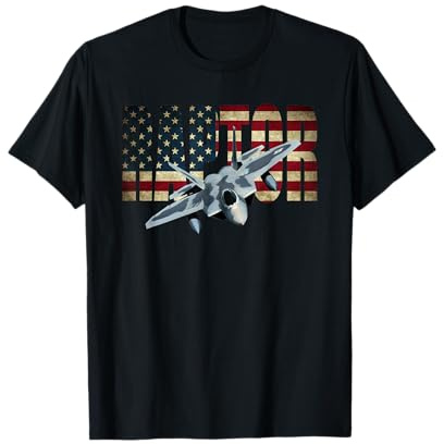 F-22 RAPTOR F22 TSHIRT Aereo da combattimento Maglietta