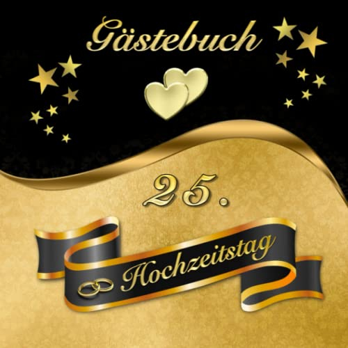 Fotoalbum & Gästebuch zum 25. Hochzeitstag Silberhochzeit Hochzeitstagebuch Geschenkidee Silberne Hochzeit Hochzeitsalbum Erinnerungsbuch ... 100 Seiten Bullet Journal Notizbuch 005