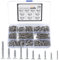 XxinXrong285 Pcs Self Tapping Screws Assortment Set, M2/M3/M4/M5 Stainless Steel Self Drilling Wood Screws,Flat-head countersunk wood screw set with storage box， Repair, Woodworking