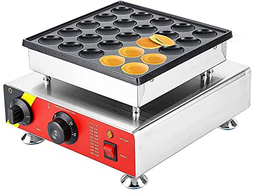 25 Petites Machines À Crêpes Commerciales Électriques avec Revêtement Antiadhésif Acier Inoxydable, Pâtisserie, Boulangerie