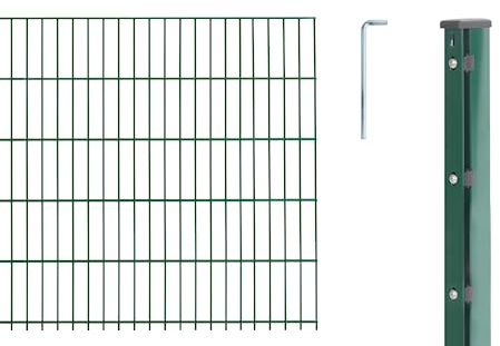 Alberts 644338 Tapis de Treillis Double Tige Type 6/5/6 2500 mm, Vert