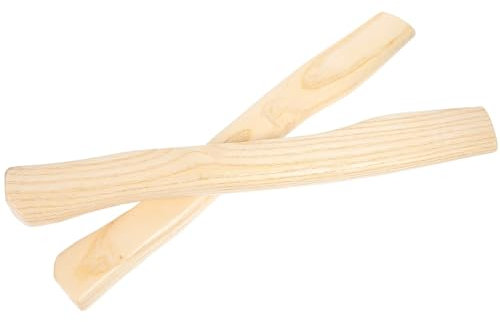 Yardwe Manche En Bois De Remplacement Pour Hache Lot De 2 Pièces Manche Ergonomique En Bois Dur De 38 Cm Accessoire Pour Outils De Camping Et Plein Air