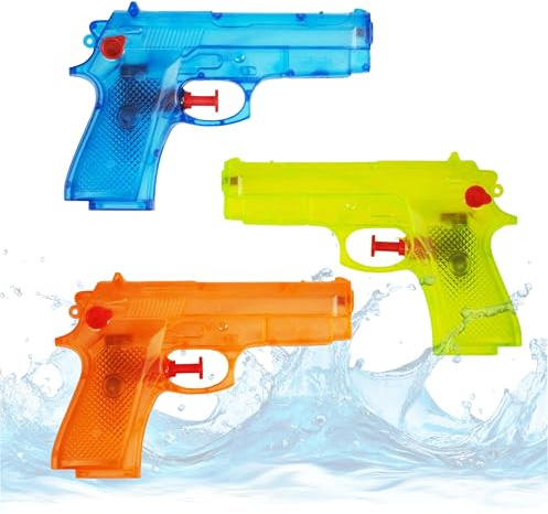 Set di 30 pistole ad acqua, 12 cm, per bambini e adulti, con portata elevata, pistola a spruzzo ad acqua, piccola per bambini (30 x pistola ad acqua, 12 cm)