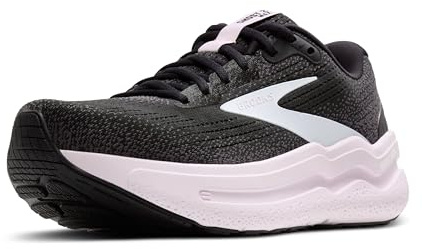 Brooks Ghost MAX 2 sneakers för kvinnor, svart/vit/orkidé Ice, 39 EU, Svart vit orkidé is, 39 EU