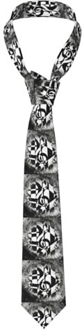EdWal Company Herren-Krawatte, Motiv: Traktoren, modische Krawatte, lustige Krawatte, für Hochzeit, Party, Meeting-Outfit, Notenschlüssel mit Musikmotiv, One size