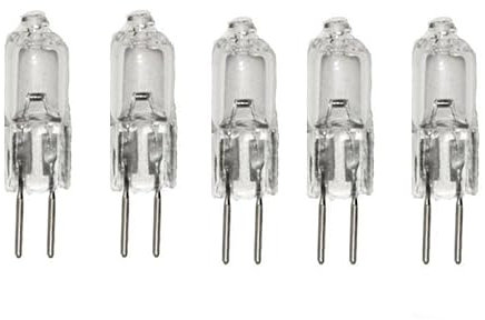 JZLBBC Capsula Lampadina Alogena G5.3 100W 24V Capsula Lampadine Alogene GU5.3 base a doppio ago per lampadario, illuminazione del paesaggio,150 W,5Pc