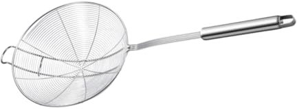 WATIIFUFU Espumadera Araña De Acero Inoxidable Con Gancho Cuchara Coladora De Malla Fina Para Cocina Resistente y Fácil De Limpiar Utensilio Práctico Para Filtrar Alimentos y Escurrir Fritur