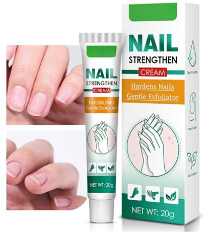 Nail Strengthener Cream,Nail Repair Cream Damaged Nails, Nail Srengthener For Thin Nails,Nail Strengthening Cream For Weak Nails, Cracked Nails, Yellow Toenail,Non-greasy 20ML