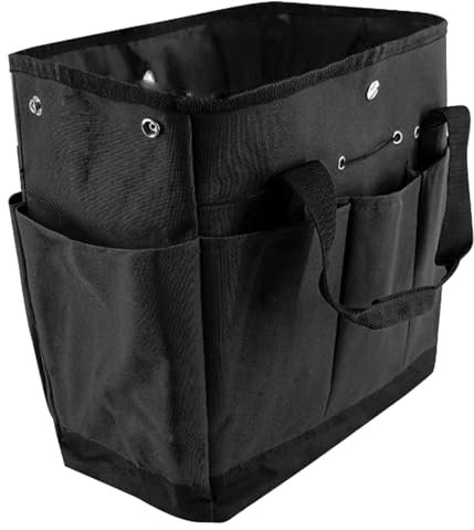 Borsa porta attrezzi da giardino con tasche grandi per interni ed esterni, set di attrezzi