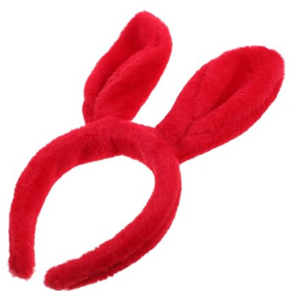 LIFKOME Rotes Kaninchenohren-stirnband Aus Flauschige Hasenohren Für Ostern Und Kostümpartys Bequem Und Sicher Für Mädchen Und Frauen Geeignet