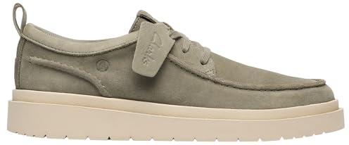 Clarks Polden MOC Mens Sage Suede, 9