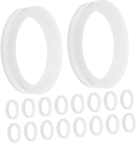 Zerodeko 72pcs 58mm Silicone Seal Gaskets for Solar Collector Tube Water Heater Replacement Rings Leak Prevention Easy Installation Sturdy Plumbing Fittings White