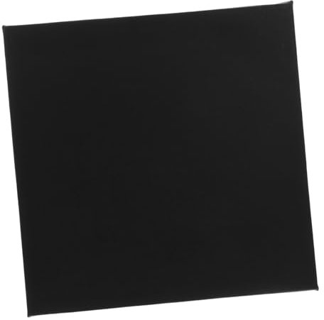 TEHAUX Black Painting Canvas Boards 30cm x 30cm for Artists and Children, Blank Black Canvas for Acrylic, Oil, and Watercolor Painting, Cotton Fabric Surface for DIY Art Projects and Practice