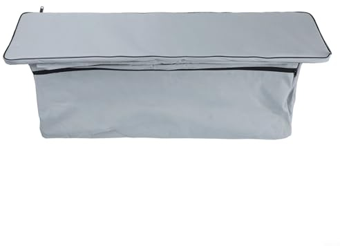 FUANA 420D Oxford Bootbank, Sitzbezug, Aufbewahrungstasche mit Seitentasche für Kajak, Schlauchboot, 85 x 22 x 3 cm, Grau, 95 cm
