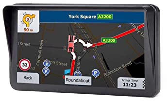 Navegador GPS para Coche, Camión de Pantalla táctil captáctil de 9 Pulgadas GPS Navigator 1g 16g con Completo UE Mapa para Coche, camión, Autocaravana