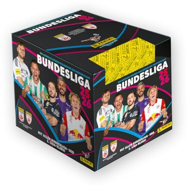 Panini Admiral Bundesliga Österreich 2025/26 Stickerkollektion (Box mit 50 Tüten)