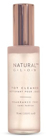 Natural Glow Hygienic Toy Cleaner Spray 75ml | Hygienic cleaning spray for silicone, plastic or latex toys. Gentle fragrance-free alcohol-free formula for wellness care.