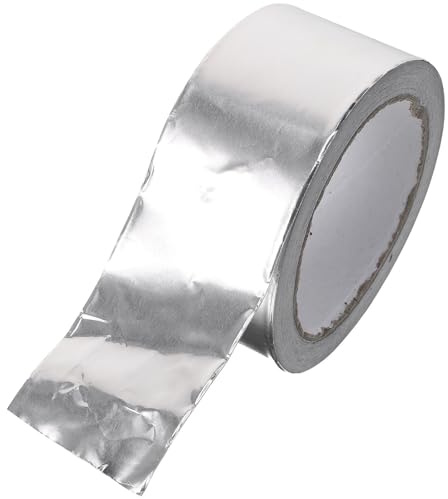 PACKOVE Ruban Adhésif Imperméable Anti-fuite pour Plomberie et Toiture, Aluminium Épais 0,1 Mm X 5 Cm X 20 M, Résistant Haute Température, Réparation Seaux, Tuyaux et Casseroles, Usage