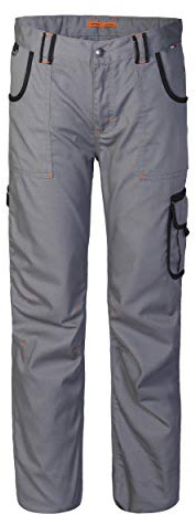 Rossini Trading A00805GYL Pantalone Fangio, Grigio/Nero, L