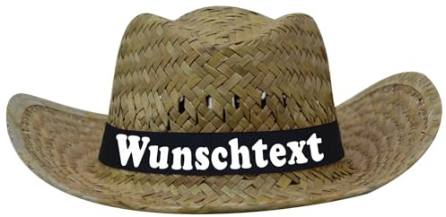 CrazyShirt Strohhut mit Wunschaufdruck auf Hutband