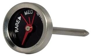 HENDI Taschenthermometer, Einstechmeter, Küchenthermometer, Fleischthermometer, 50 mm Edelstahlsonde, ø25x(H)70mm, Edelstahl