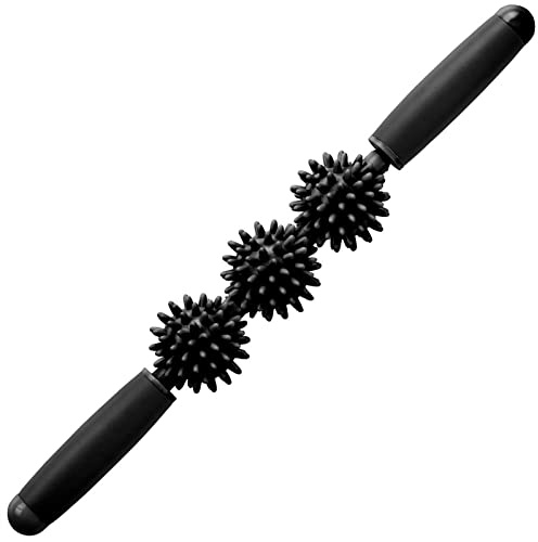 Coolife Fascia Muscle Roller - Cellulite Massager - Fascia Roller for Cellulite and Sore Muscles - Neck, Leg, Back, Body Deep Tissue Massage Stick Tools - 3 Balls Size Version