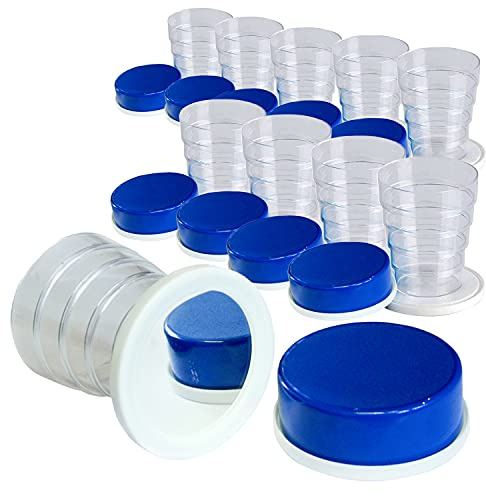 ostprodukte-versand 10x Klappbecher DDR mit Spiegel - DDR Produkte - für Ostalgiker - Ossi Produkte