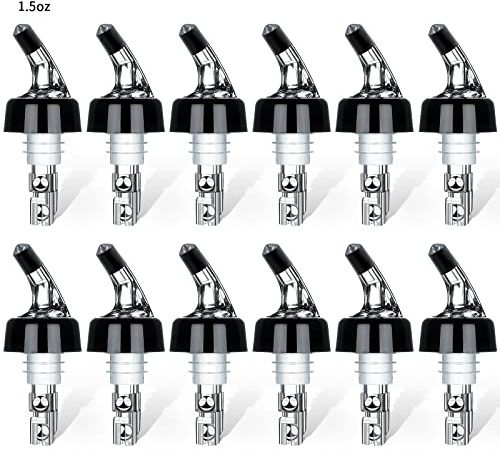 SuproBarware Automatic Measured Bottle Pourer - 1.5oz/45ml Quick Shot Spirit Measure Pourer Drinks Wine Cocktail Dispenser Home Bar Tools