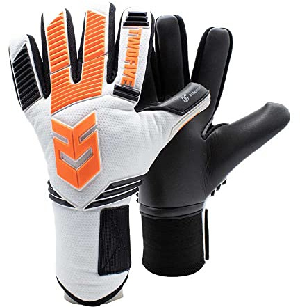 TWOFIVE Torwarthandschuhe Zürich'08 Basic mit Grip für Kinder, Jungerdliche, Erwachsense - Fußballhandschuhe Profi Tormann mit Tragbarkeit und Negativ Schnitt - Goalkeeper Gloves (Größe 6)