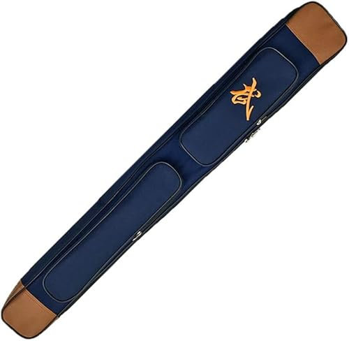 Fechtschwerttasche, Schwertetui, Schwerttasche, Schwerttasche, doppellagig, Kampfsport-Schwert, Waffe, Schwerttasche, multifunktionale Tasche, Trageriemen – blau, doppellagig, 109 cm ( Color : Double
