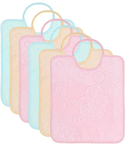 EMMEBi bavaglini asilo elastico spugna cotone bambini prodotti in Italia (Rosa Elastico)