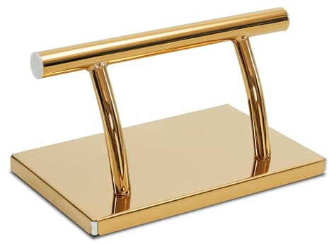 Barberpub Edelstahl Fußstütze Professional Friseurfußstütze, mobile Fuß Pedal Fußauflage, foot rest Fußablage Friseurstuhl Salonausstattung, FT001 (Gold)