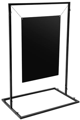 HuKaiL Panneau de bienvenue de mariage, support d'arc en métal amovible, avec chaînes de suspension, décoration de mariage, marque-places pour mariages, check-in, fêtes, 75 x 50 x 110 cm