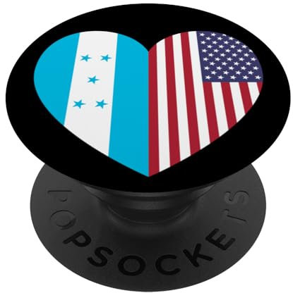Honduras and USA Flags: United in Friendship and Pride PopSockets Klebender PopGrip