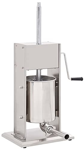 NQJIBUE Item-Manual Sausage Stuffer Silver 10 L Stainless Steel,Kitchen & Dining,Kitchen Appliances