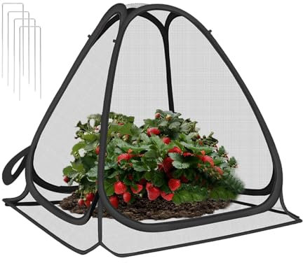 Protezione per piante, copertura riutilizzabile per piante, resistente alle intemperie, multiuso, traspirante, per tenere lontani gli uccelli, prevenire cervi, alberi da frutto, balconi, cortili