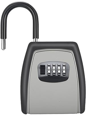 ROMISBABA Scatola Portachiavi Combinazione con Codice Resettabile per Esterni Installazione Facile per Chiavi Combinazioni Adatta per Emergenze e Attività