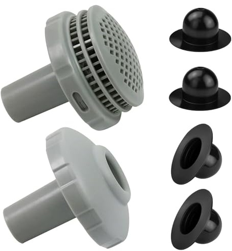 ernestry Above Ground Swimming Pool Parts Kit Replacement intex pool filter Pool Water Jet Connector Kit with 1.25 Outlet Pool Filter & Inlet Nozzle and Pool Plug Stopper for Intex/Coleman/Bestway