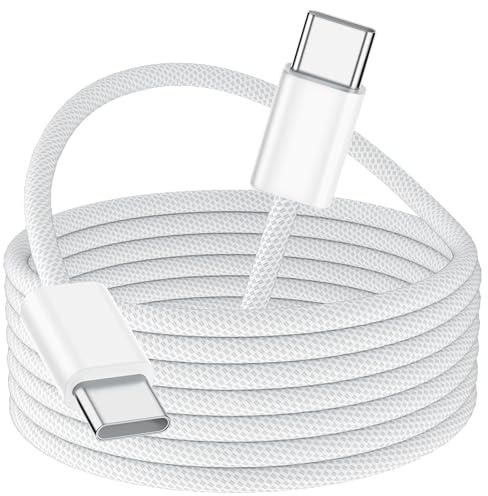 USB C auf USB C Kabel 3M, 60W Ladekabel USB C für iPhone 17/Air/Pro/Pro Max, für iPhone 16/15/Plus/Pro/Pro max/für iPad Pro/Air/für MacBook Pro/Air, Schnellladekabel USB C Ladekabel iPhone 15 16 17