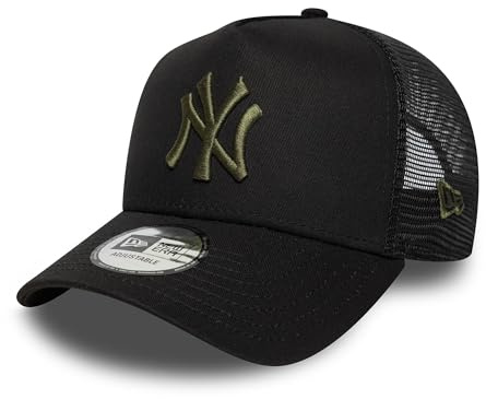 New Era New York Yankees League Essential A-Frame Trucker Cap Schwarz - One-Size