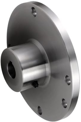 Flansch-Rückplatte for Spindelgewindefutter, Flanschadapter aus hochmanganhaltigem Stahl mit Keilnut, 1 Stück(125 * 19mm)