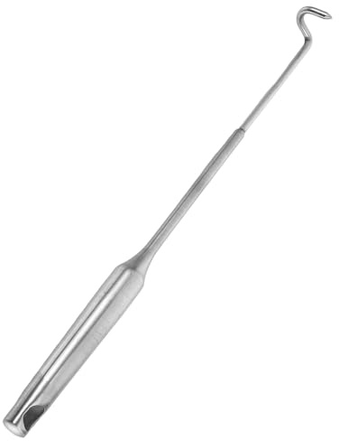 Garneck Feuerhaken aus Edelstahl für Grill und Feuerstelle mit Robustem Griff Schwer Belastbar und Pflegeleicht für Outdoor Camping und Kamin