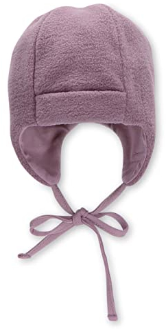Sterntaler Baby Mädchen Mütze Melange - Kappe Kinder aus Microfleece (Recycelt) Mit Bindeband - Lila, 41