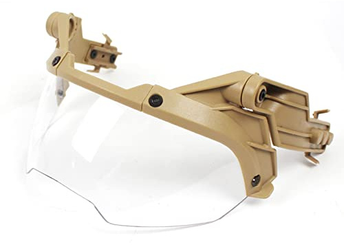 Einstellbarer taktischer Helm, Flip-Brille, Airsoft, Paintball, SCHNELLER Helm, Winddichte, beschlagfreie CS Wargame-Schutzbrille