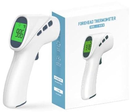 Stirnthermometer sdis Infrarot-Thermometer, medizinisches Thermometer, berührungslos, für Erwachsene, Kinder, Baby, LCD-Anzeige, Modus mit farbigen Indikatoren, Sound-Option, und 32 Speicherplätzen.