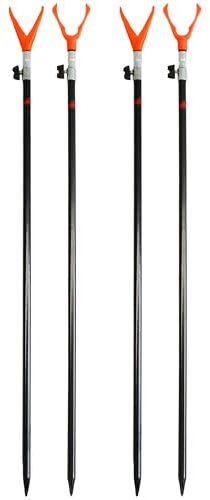 Paradox Fishing Rutenhalter 4 Stück I 70-110cm I Angel-Rutenhalter Angelhalter Rutenständer Rutenhalter Angeln Angelständer
