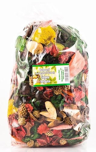 Potpourri Profumato al Tè Verde - Pacchetto Grande 1100 ml ≈ 150-190 g | Decorazione Floreale per la Casa | Fiori Secchi per Vaso, Soggiorno, Camera da Letto, Bagno | Fragranza Sottile di Tè Verde